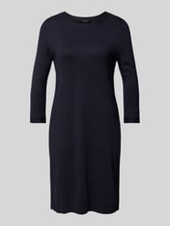 Knielanges Kleid mit 3/4-Arm von comma Blau - 40