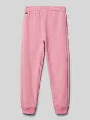 Loose Fit Sweatpants mit Label-Badge von Lacoste Pink - 3