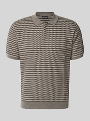 Regular Fit Poloshirt aus Woll-Mix von Emporio Armani Beige - 41