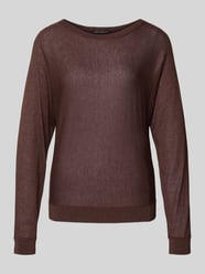 Sweter z dzianiny z prążkowanymi wykończeniami od Betty Barclay - 35