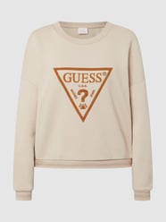Bluza z wyhaftowanym logo model ‘Roxi’  od Guess Beżowy - 29