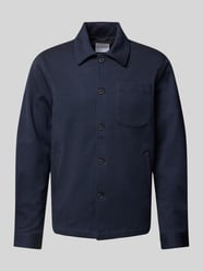 Hemdjacke mit Kentkragen von Lindbergh Blau - 15