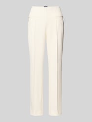 Slim fit stoffen broek met paspelzakken van Vera Mont - 42