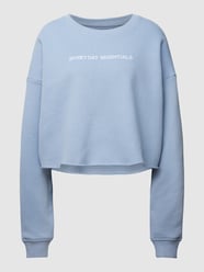 Kort sweatshirt met labelprint van REVIEW - 39