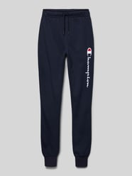 Regular Fit Sweatpants mit Label-Stitching von CHAMPION Blau - 4