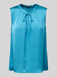 Top bluzkowy o kroju relaxed fit z wycięciem w kształcie łezki od Luisa Cerano - 11