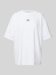 T-Shirt mit Label-Badge von Calvin Klein Jeans Weiß - 40