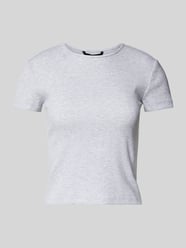 T-Shirt in Ripp-Optik Modell 'CHLOE' von Vero Moda Grau - 27