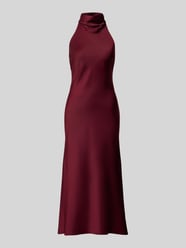 Abendkleid mit Neckholder Modell 'DELPHINA' von Bardot Bordeaux - 21