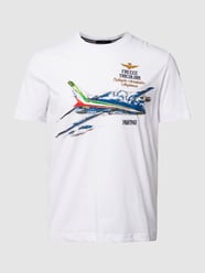 T-Shirt mit Motiv-Print von Aeronautica Militare Weiß - 36