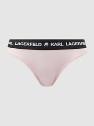 Tangaslip aus Lyocell  von Karl Lagerfeld Rosa - 20