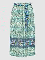 Midirok met plissévouwen van Rich & Royal Groen - 36