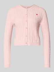 Kardigan o kroju Shaped Fit z mieszanki wiskozy Model „KATIA” od ONLY Fuksjowy - 12