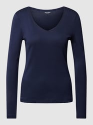 Longsleeve mit V-Ausschnitt von Montego Blau - 46