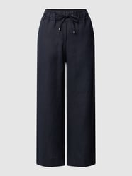 Wide Fit Leinenhose in 3/4-Länge von Toni Dress Blau - 25