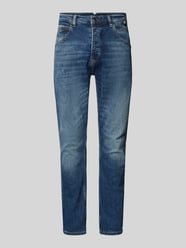 Tapered Fit Jeans im 5-Pocket-Design Modell 'ALEX CROSS' von GABBA Blau - 26