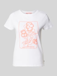 T-shirt met motiefprint, model 'Paint' van QS - 35