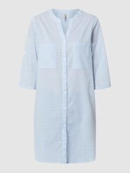 Longbluse mit Vichy-Karo  von Soyaconcept Blau / Türkis - 39
