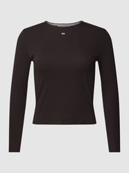 PLUS SIZE Longsleeve mit Label-Stitching von Tommy Jeans Curve Schwarz - 21