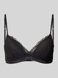 BH mit Modal-Anteil und Spitzenbesatz von Calvin Klein Underwear Schwarz - 33