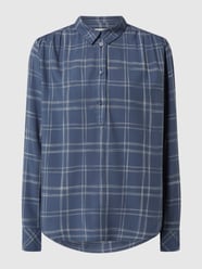 Blusenshirt mit Karomuster  von Tom Tailor Blau - 30