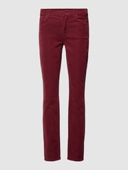 Skinny Fit Cordhose aus Baumwoll-Mix Modell 'Roxanne' von 7 For All Mankind Rot - 5