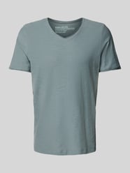 T-Shirt mit V-Ausschnitt von MCNEAL Blau - 11