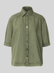 Jeansblouse met franjeszoom en 1/2-mouw van Marc Cain - 33
