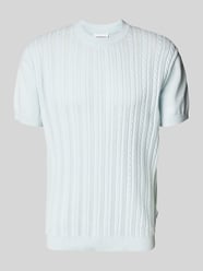 T-Shirt in Strick-Optik mit Zopfmuster von Lindbergh - 30