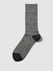 Socken mit Allover-Muster von Falke Grau - 23