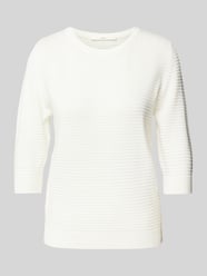 Sweter z dzianiny z rękawem o dł. 3/4 od Lanius - 6