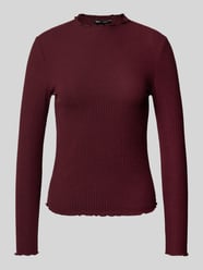 Slim Fit Langarmshirt mit Viskose-Anteil Modell 'LEMMA' von Only Bordeaux - 43