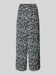 Spodnie materiałowe z szeroką nogawką i elastycznym pasem od Marc O'Polo Denim - 23
