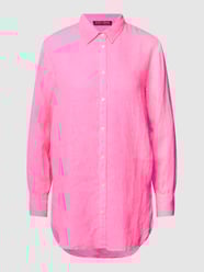 Overhemdblouse met overhemdkraag, model 'Lugo' van Risy & Jerfs Fuchsia - 45