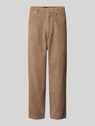 Baggy fit corduroy broek in 5-pocketmodel van SANTA CRUZ Beige - 2