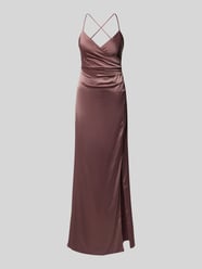 Abendkleid in Wickel-Optik von Jake*s Cocktail Braun - 28