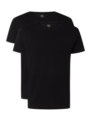 T-Shirt aus Baumwolle im 2er-Pack von camel active Schwarz - 43