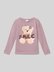 Bluzka z długim rękawem o kroju regular fit z mieszanki dżerseju i bawełny od s.Oliver RED LABEL Fuksjowy - 32