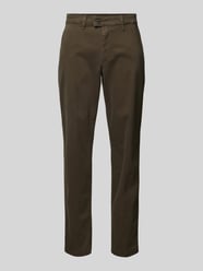 Straight leg broek met achterzakken, model 'JIM' van Eurex By Brax Groen - 34