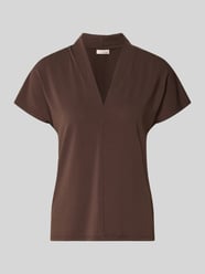 Regular Fit Bluse mit V-Ausschnitt Modell 'Yrsa' von FREE/QUENT - 37