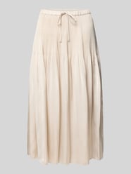 Midirock mit gelegten Falten Modell 'Ribane french' von OPUS Beige - 1