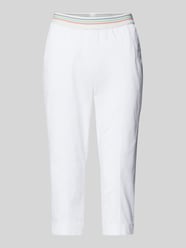 Regular Fit Caprihose mit elastischem Bund Modell 'SUE' von Toni Dress Weiß - 3