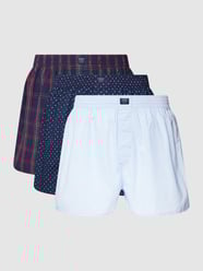Boxershorts aus Baumwolle im 3er-Pack von MCNEAL Rot - 20