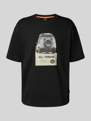 Regular fit T-shirt van puur katoen, model 'WAGON' van BOSS Orange - 6