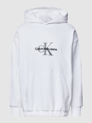 Hoodie mit Label-Stitching Modell 'ARCHIVAL MONOLOGO' von Calvin Klein Jeans Weiß - 1