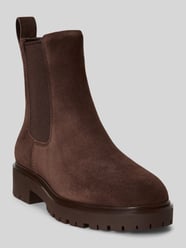 Botki z naturalnej skóry z detalem z logo od Lauren Ralph Lauren - 2