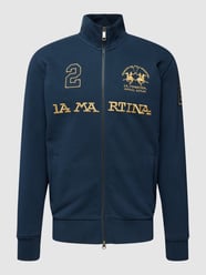 Sweatjacke mit Label-Stitching von La Martina Blau - 5