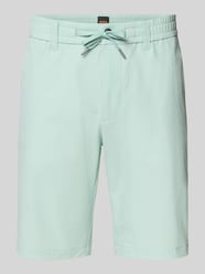 tapered fit bermuda met trekkoord model 'CHINO' van BOSS Orange - 28