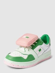 Sneaker mit Label-Details Modell 'RETRO BASKT' von Tommy Jeans Grün - 34