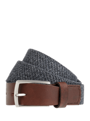Gürtel aus Leder und Textil  von Lloyd Men's Belts Grau / Schwarz - 23